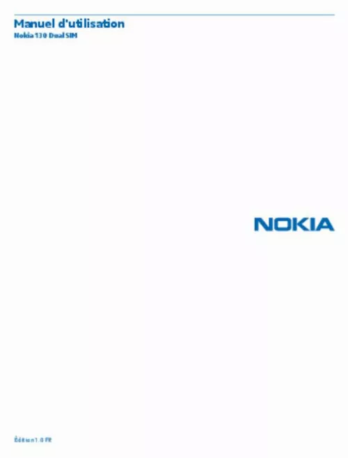 Mode d'emploi NOKIA 130 DS