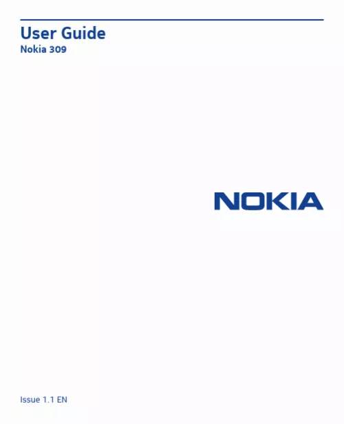 Mode d'emploi NOKIA ASHA 309