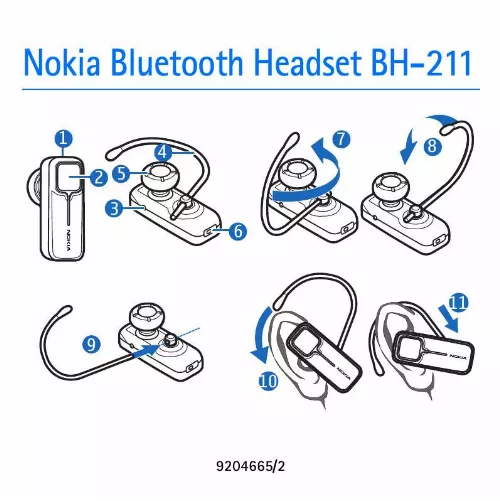 Mode d'emploi NOKIA BLUETOOTH HEADSET BH-211