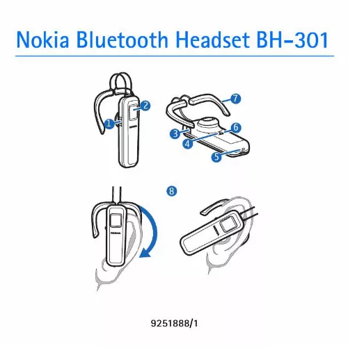 Mode d'emploi NOKIA BLUETOOTH HEADSET BH-301