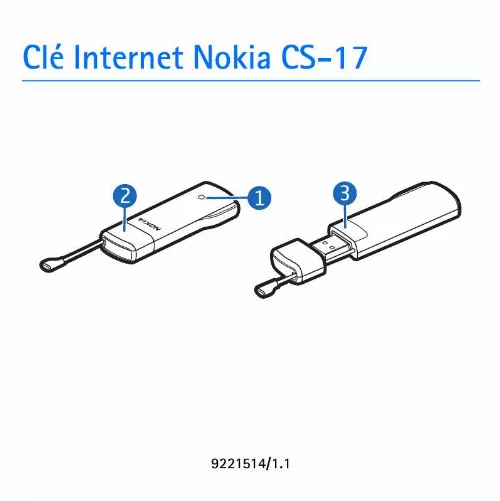 Mode d'emploi NOKIA INTERNET STICK CS-17