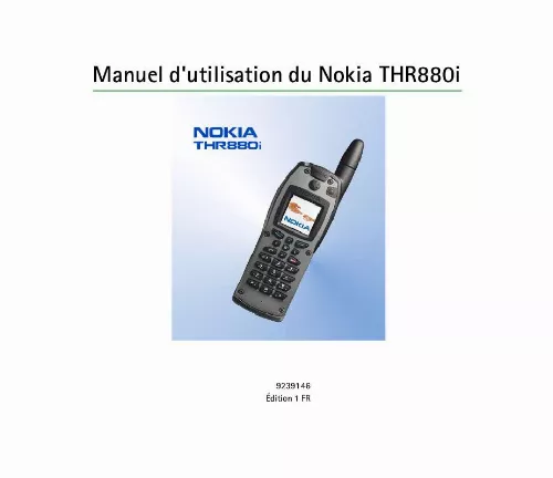 Mode d'emploi NOKIA THR880I