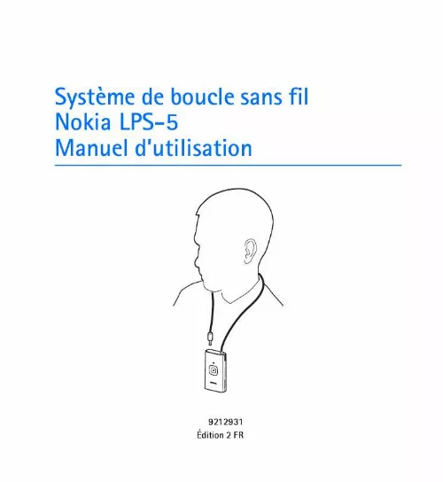 Mode d'emploi NOKIA WIRELESS LOOPSET LPS-5