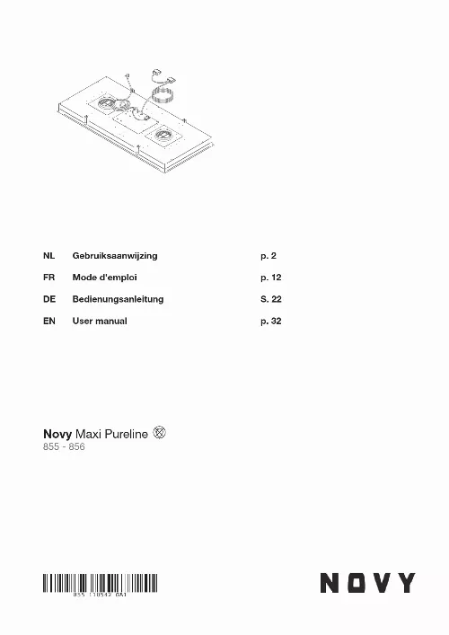 Mode d'emploi NOVY MAXI PURELINE 855