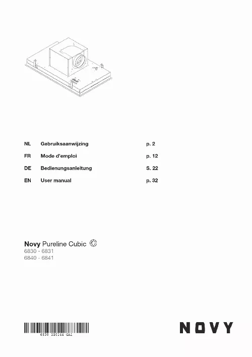 Mode d'emploi NOVY PURELINE 6830