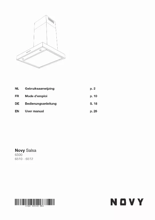 Mode d'emploi NOVY SALSA 6202