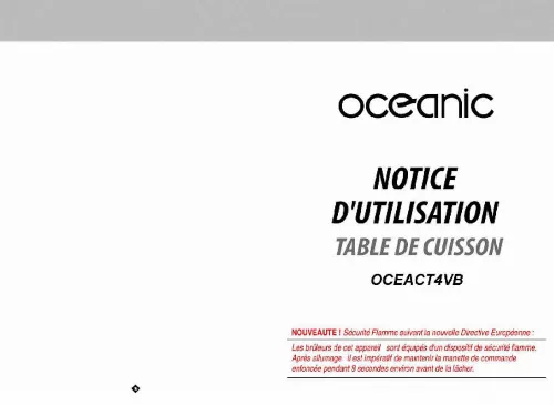 Mode d'emploi OCEANIC OCEACT4VB