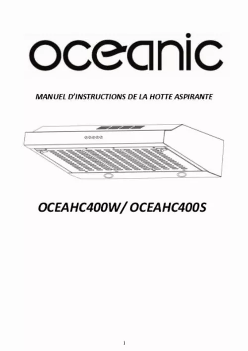 Mode d'emploi OCEANIC OCEAHC400S