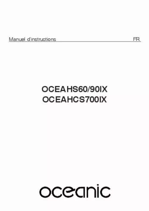 Mode d'emploi OCEANIC OCEAHS60-90IX_