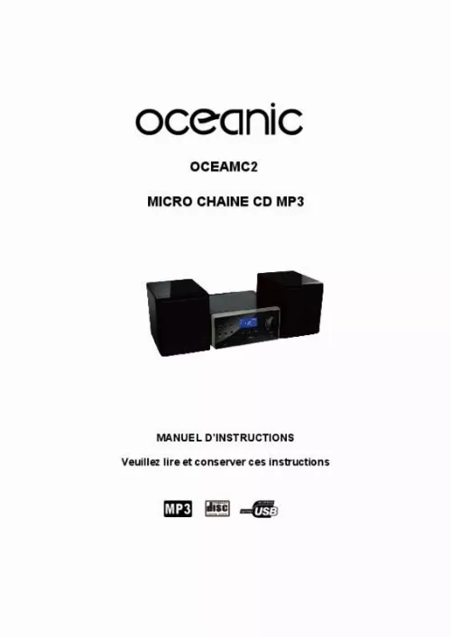 Mode d'emploi OCEANIC OCEAMC2