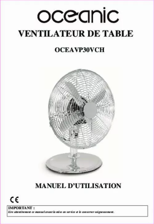 Mode d'emploi OCEANIC OCEAVP30VCH