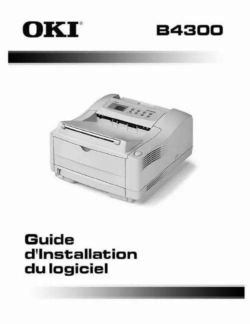 Mode d'emploi OKI B4300N