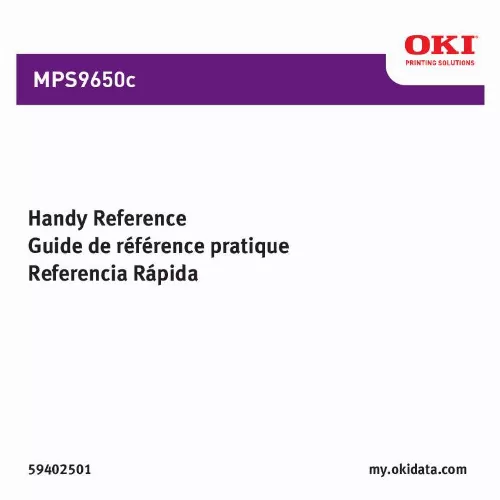 Mode d'emploi OKI MPS9650C