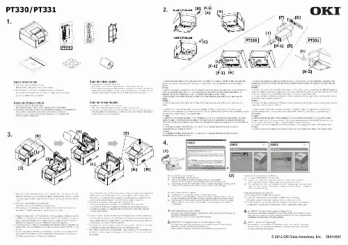 Mode d'emploi OKI PT330