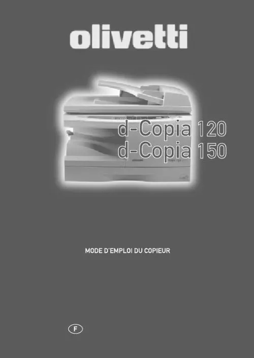Mode d'emploi OLIVETTI D-COPIA 120/150