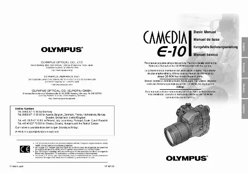 Mode d'emploi OLYMPUS E-10