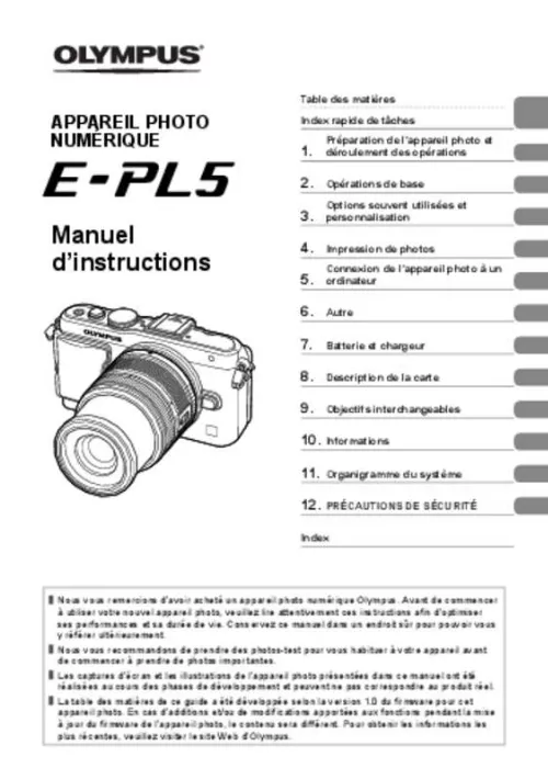 Mode d'emploi OLYMPUS E-PL5