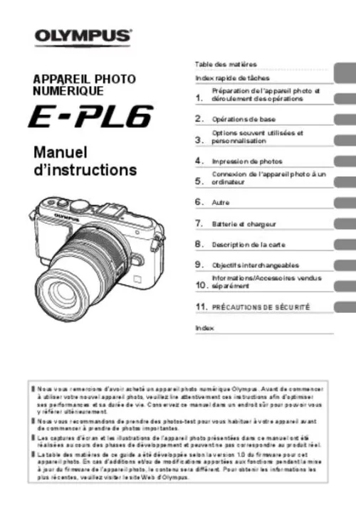 Mode d'emploi OLYMPUS E-PL6