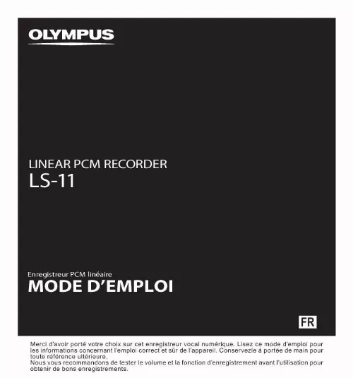 Mode d'emploi OLYMPUS LS-11