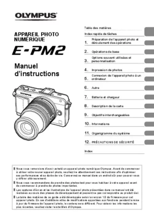 Mode d'emploi OLYMPUS PEN E-PM2