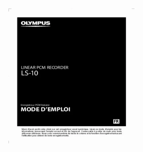 Mode d'emploi OLYMPUS RS30W