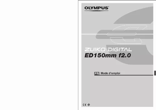 Mode d'emploi OLYMPUS ZUIKO DIGITAL ED 150MM F2.0