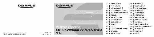 Mode d'emploi OLYMPUS ZUIKO DIGITAL ED 50-200MM F2.8-3.5 SWD