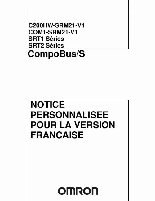 Mode d'emploi OMRON C200HW-SRM21-V1