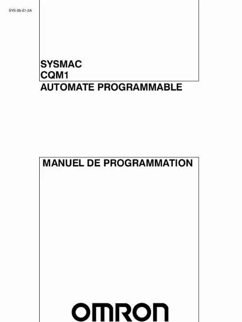 Mode d'emploi OMRON CQM1