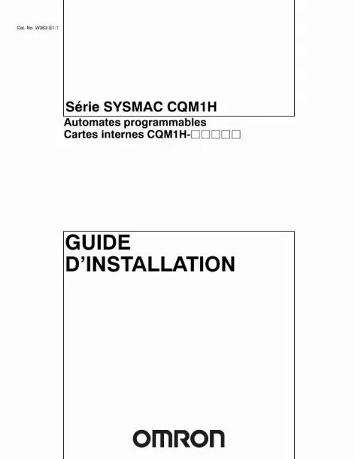 Mode d'emploi OMRON CQM1H