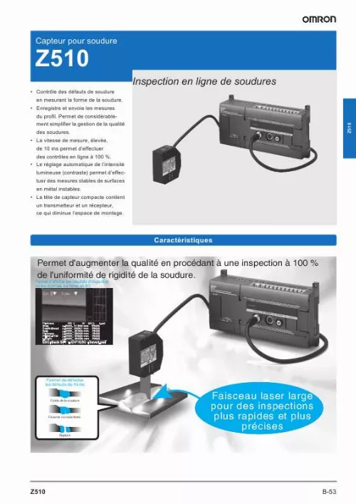 Mode d'emploi OMRON Z510