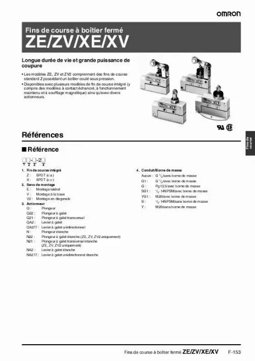 Mode d'emploi OMRON ZE