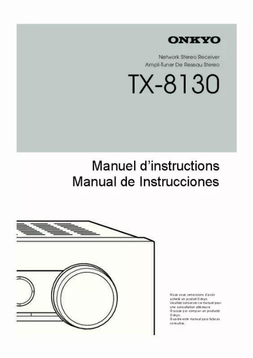 Mode d'emploi ONKYO TX8130