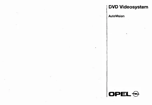 Mode d'emploi OPEL DVD VIDEO SYSTEM U 56