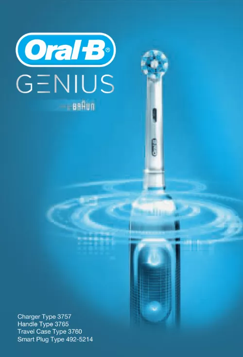 Mode d'emploi ORAL-B SMART EXPERT GENIUS CROSSACTION DUO