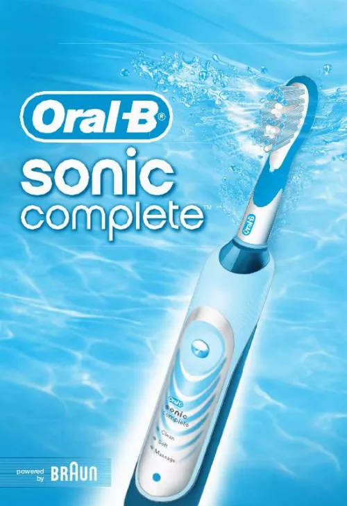 Mode d'emploi ORAL-B SONIC COMPLETE TYPE 4729