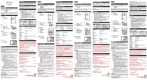 Mode d'emploi OREGON SCIENTIFIC SONDE THERMO HYGRO 5 CANAUX