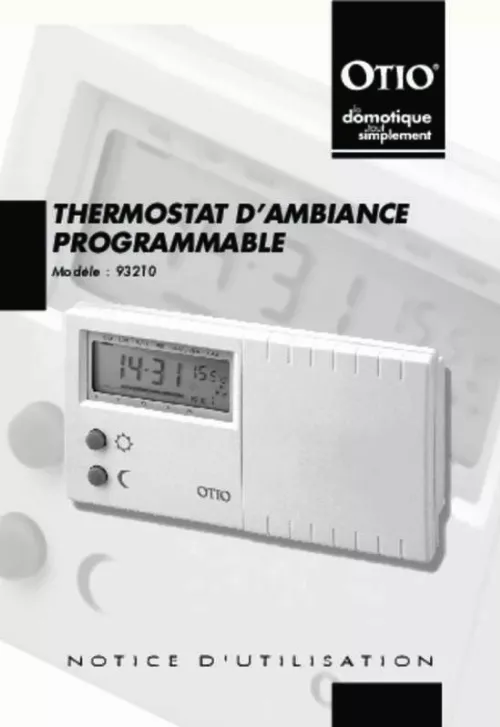 Mode d'emploi OTIO THERMOSTAT D AMBIANCE PROGRAMMABLE MOD