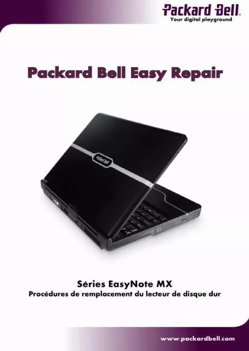 Mode d'emploi PACKARD BELL EASYNOTE MX45-002