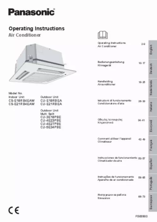 Mode d'emploi PANASONIC CSE18RB4EAW