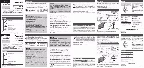 Mode d'emploi PANASONIC CY-TM200N