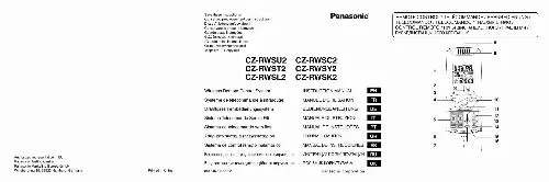 Mode d'emploi PANASONIC CZ-RWSL2