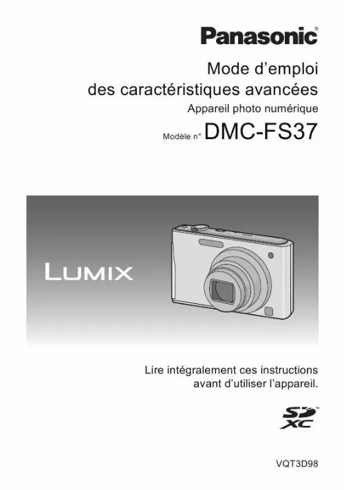 Mode d'emploi PANASONIC DMC-FS37EP