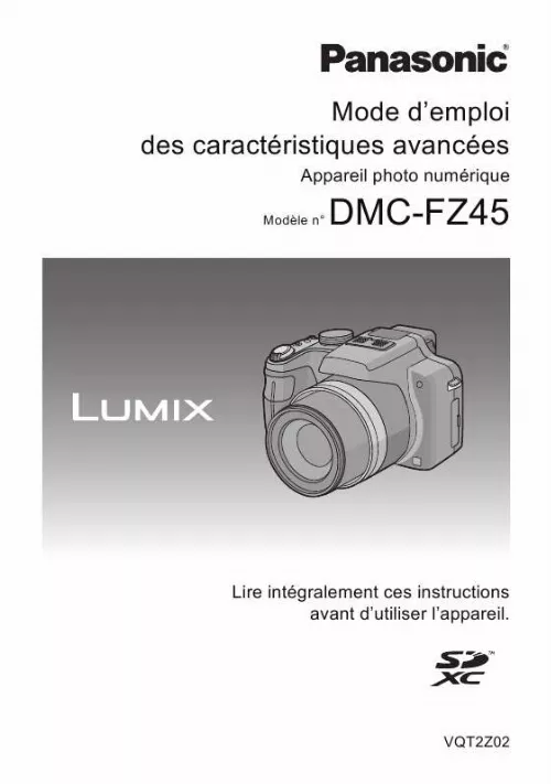 Mode d'emploi PANASONIC DMCFZ45EB