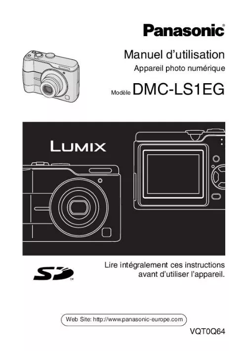 Mode d'emploi PANASONIC LUMIX DMC-LS1EG