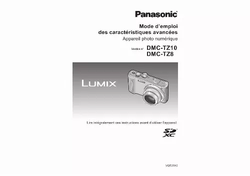 Mode d'emploi PANASONIC DMCTZ10