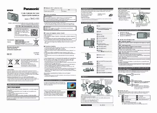 Mode d'emploi PANASONIC DMC-XS3EF