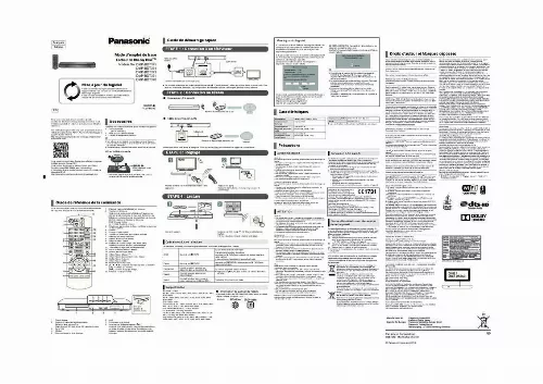 Mode d'emploi PANASONIC DMP-BDT371EG