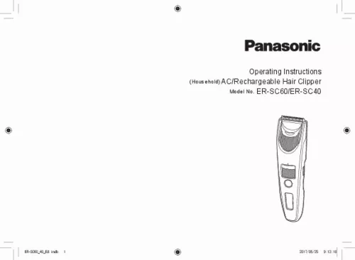 Mode d'emploi PANASONIC ERSC60