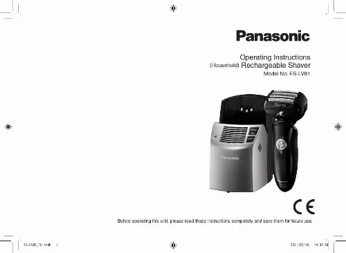 Mode d'emploi PANASONIC ES-LV81